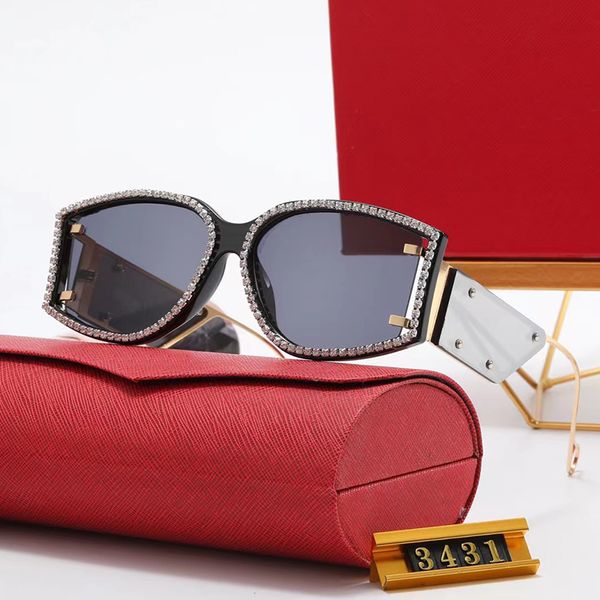 

designer sunglasses fashion outdoor shadow glasses personalized uv resistant popular luxury dot drill sunglasses, White;black