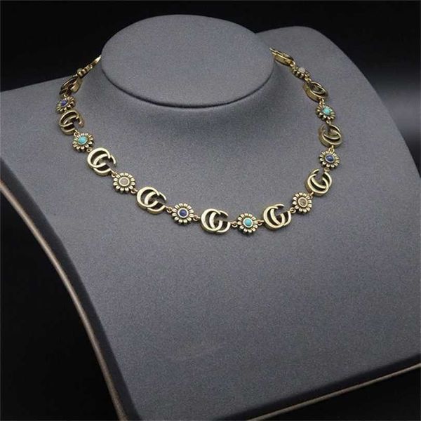 

2023 designer new jewelry chrysanthemum necklace, Silver