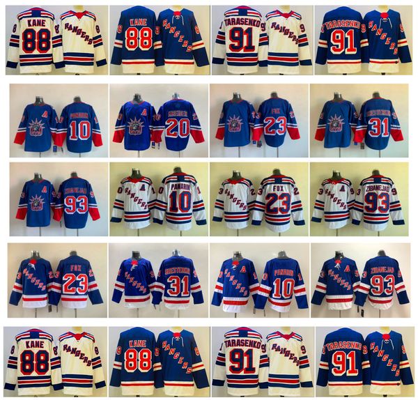 

ny rangers patrick kane hockey jersey new adam fox york vladimir tarasenko mika zibanejad artemi panarin chris kreider reverse retro jerseys, Black