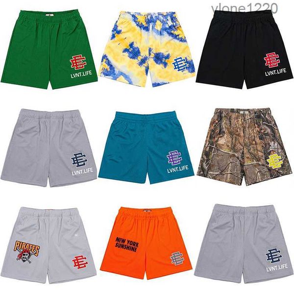 

eric emanuel designer mens shorts ee brand men's casual shorts fitness women summer sandbeach gym workout mesh basketball football spor, White;black