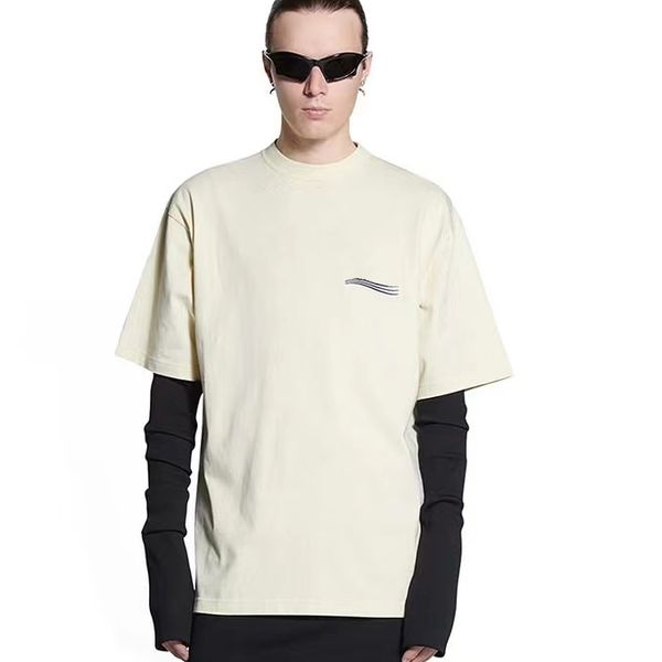 

french luxury t shirt paris cola print fashion clothing mans womens letter designer 2b brand graphic cotton quality clothing short sleeve te, White;black