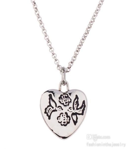 

luxury necklace designer jewelry pendants fashion wedding valentine039s day flower bird tiger circle pendant necklace for women1000095, Silver