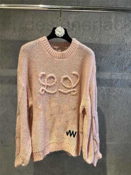 

women's sweaters designer autumn winter new star same oversize mohair hollow out embroidery famous lady knitting sweater vf7r, White;black