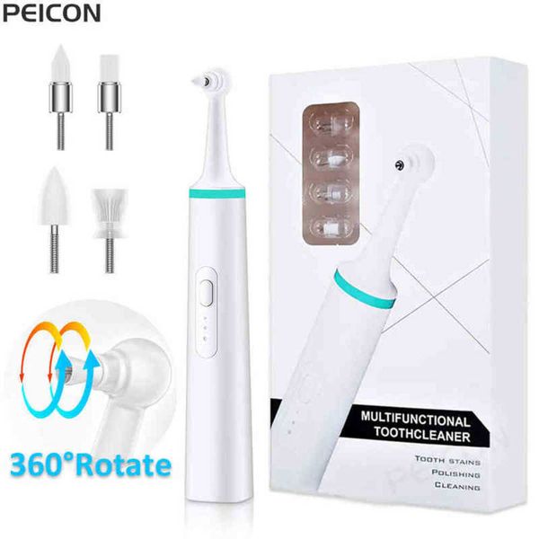 

dental tooth polisher electric teeth tartar stain plaque remover stone calculus removal home whitening 220713