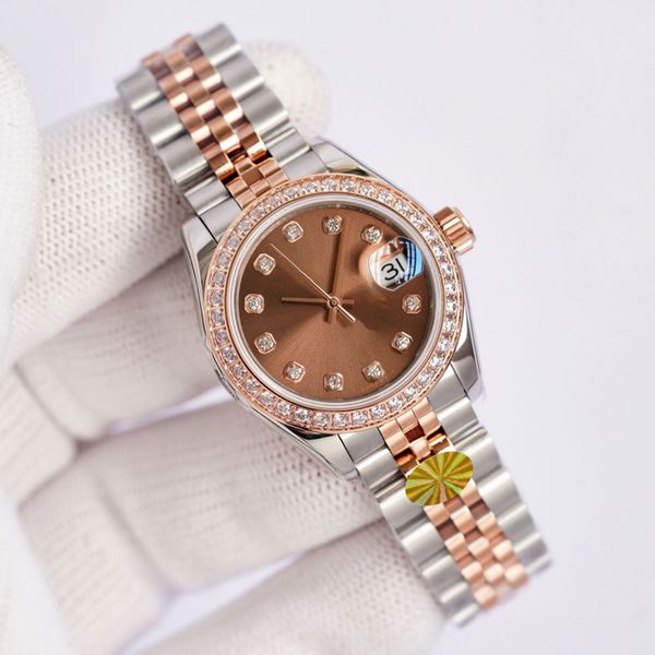 

designer ladies watch womens watchs 31 36mm automatic mechanical movement 904l stainlesssteel strap leisure wristwatches montre de luxe, Slivery;brown