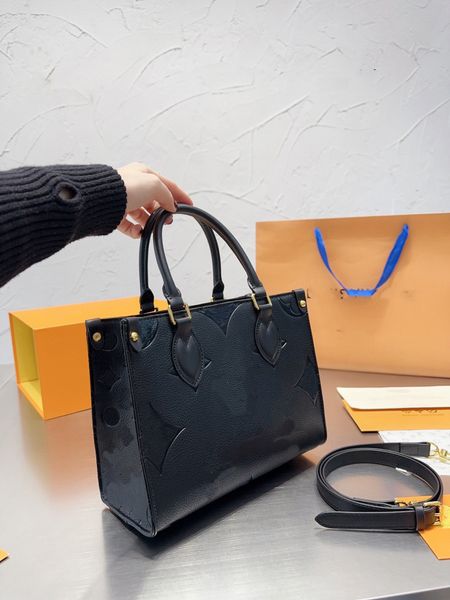 

designer handbag large capacity totes shopper wallet women shoulder bag embossed flower onthego bags handbag purse the tote bag crossbody ba
