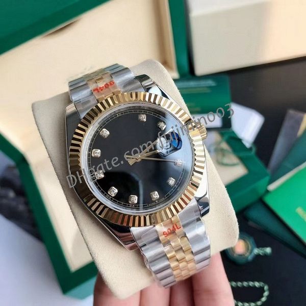 

13 classic outdoor men's automatic mechanical watch 41mm stainless solid datejust jubilee luminous asia 2813 waterproof self winding 12, Slivery;brown