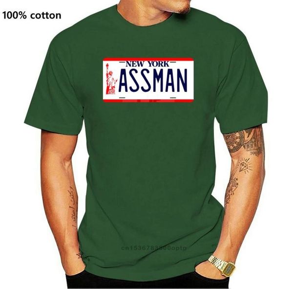 

men039s tshirts cotton shirt summer style cool short sleeve t seinfeld assman nyc plate fashion9854598, White;black
