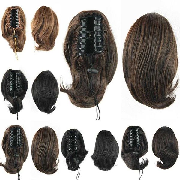 

fashion wig grip small ponytail cute hair bun wholesale, Black