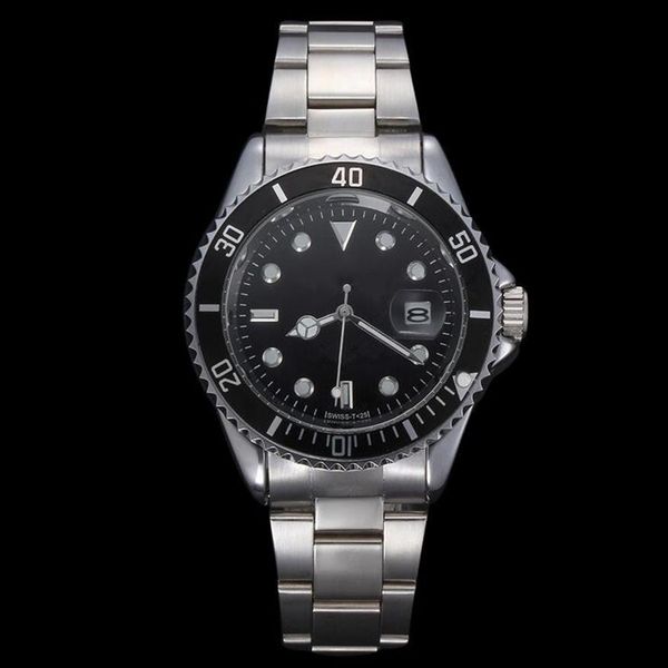 

quartz watch orologio relogio masculino mens watches fashion black dial with calendar bracklet folding clasp master male gift mens312n, Slivery;brown