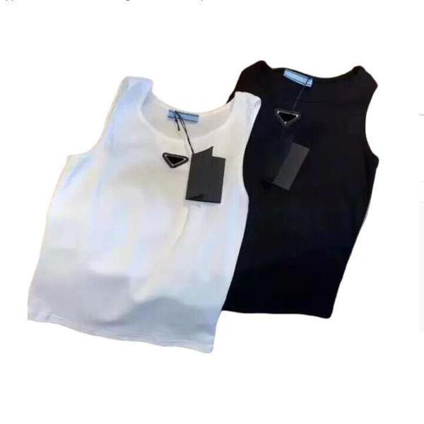 

camisoles & tanks womens knits tees t shirts sleeveless woman summer tanks tees vest short shirt lady slim vests ice silk, Black;white