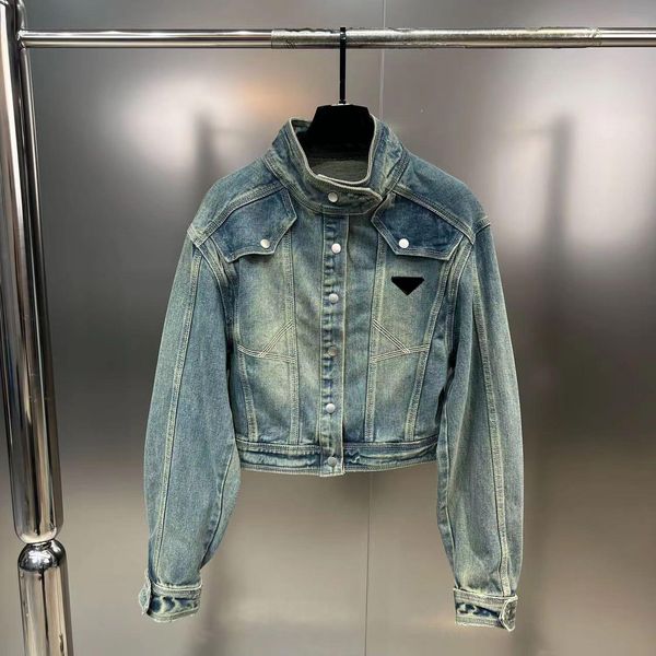 

woman jackets denim coat womens budge letters autumn spring female designer jackets windbreaker jeans, Black;brown