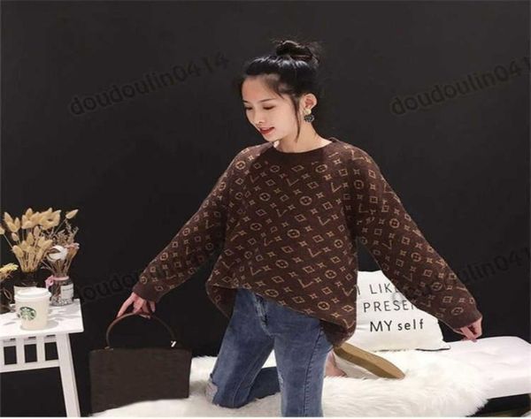 

imitation alpaca autumn winter new round neck pullover sweater for women loose korean longsleeved blouse in large size9378955, White;black