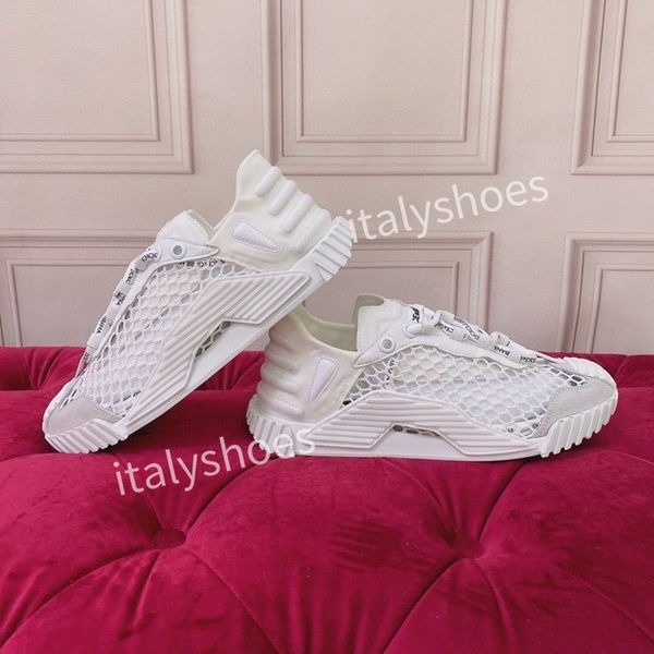 

womens men slip-on italy luxury white pink classic jacquard runner trainers skate designer sneakers shoes, Black