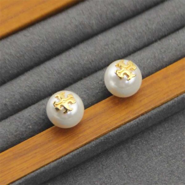 

2023 designer new instb jewelry round pearl earrings, Golden