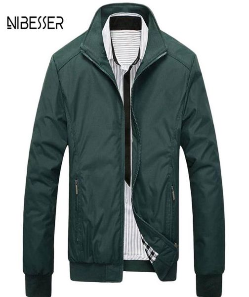 

nibesser men039s classic jacket stand collar men jackets and coat streetwear bomber jacket casual jackets spring autumn for mal1212511, Black;brown
