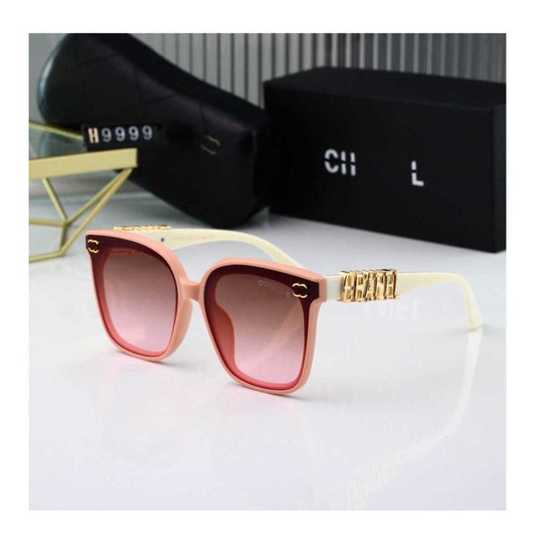 

brand luxury channel sunglass classics side logo mens women's sunglasses proof designer branded oversized fashion travel vacation sungl, White;black