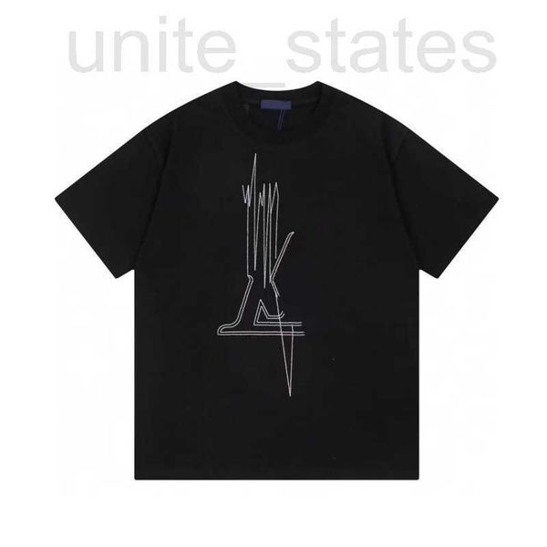 

men's t-shirts designer t-shirts cedar summer sports leisure outdoor breathable cotton short sleeve letter printing round neck tees lov, White;black