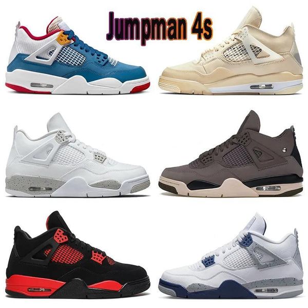

athletic jumpman 4 messy room 4s basketball shoes for women mens a ma maniere midnight navy sail military black cat white oreo red thunder c