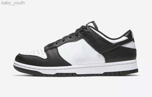 

dunks low black white panda grade school kids children's shoes for sale sport shoe trainner sneakers us7.5c-us6.5y