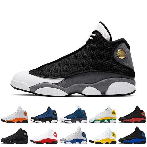 

black flint 13s jumpman 13 basketball shoes navy black cat hyper royal del sol court purple starfish playground soar green pink cap and gown