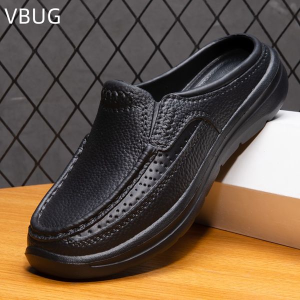 

sandals spring and summer new anti-slip driving chef 2023 mens trendy handsome breathable sneakers casual light, Black