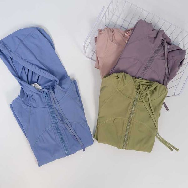 

define spring autumn luss women's activewear slim fit zip thumb hole jacket morning running workout fitness yoga hoodie jacket 2023 v2b, Black