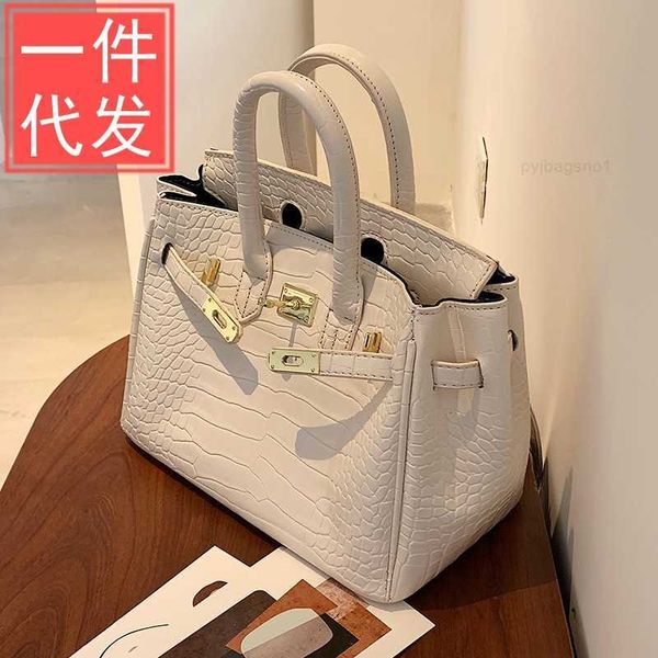 

designer luxury genuine leather crocodile women's carryon versatile messenger bag bokin logo brikin