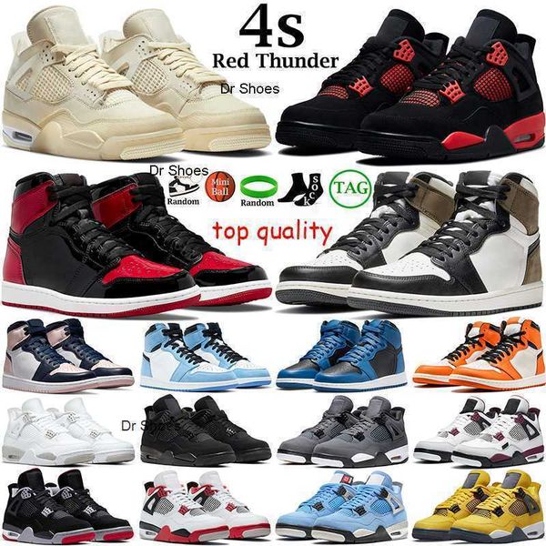 

men basketball shoes women 4s jumpman red thunder 4 black cat sail white oreo 1s dark mocha bred patent marina university blue