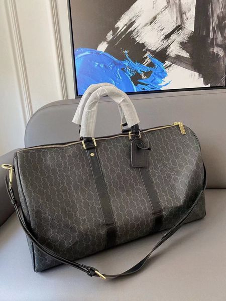 

50cm 5a leather designer men duffel bags double g suitcases luggage sport outdoor packs shoulder travel bags messenger bag totes bags handba