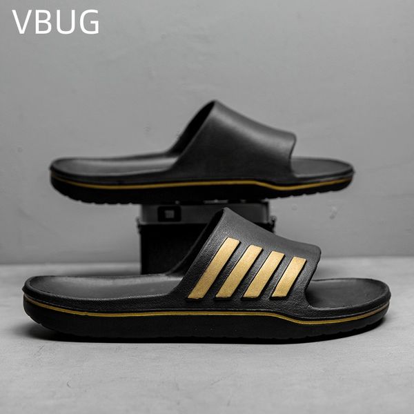 

sandals summer mens flip flop sandals casual non-slip beach slippers fashion soft bottom wear-resistant comfortable men slippers luxury, Black