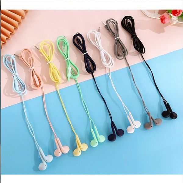 

wired earphones with microphone 3.5mm earphones plug in-ear headphones music earplugs ergonomic headphones for smartphones dhl ing