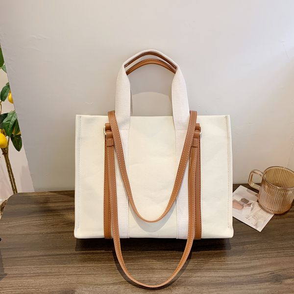 

large capacity tote bag womens shoulder bag canvas handbag wallet