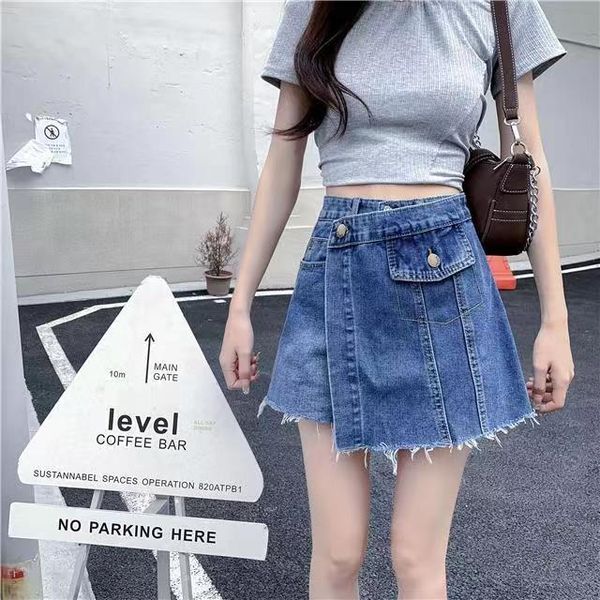 

women s shorts casual high waist denim women summer pocket tassel jeans female femme short pants n48 230317, White;black