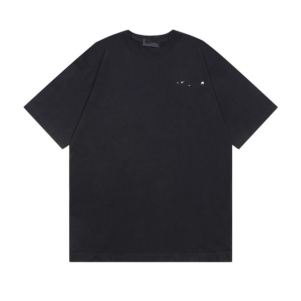 

men's t-shirt fashion men's t-shirts 2023 balencaigaity new cotton soft anti-wrinkle retro decorative printing letters casual stud, White;black