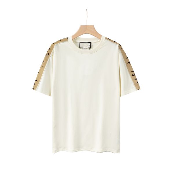 

fashion men's t-shirt luxury design2023 ggity men's t-shirts retro decoration cotton soft anti-wrinkle letter printing casual coup, White;black