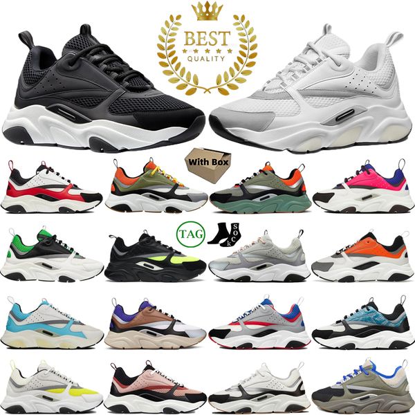 

designer sneakers fashios mens platform running shoes reflective black white neon technical mesh calfskin patchwork low-chunky outdoor sport