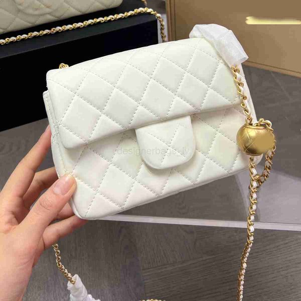 

shoulder bags quality high luxurys designers handbags fashion women crossbody handbag classic fang pangzi golden ball chain bag clutch totes