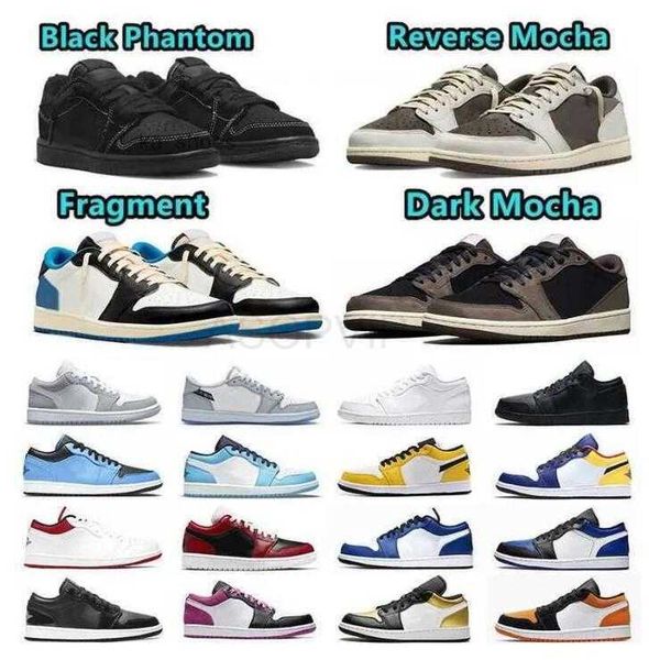 

designer shoes jumpmans 1 low basketball shoes travis scotts 1s trainers women men reverse mocha black phantom ts concord fragment zion will