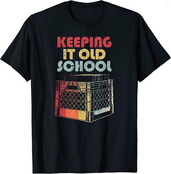 

t men's shirts vinyl record shirt retro keeping it o-neck cotton men casual short sleeve tees camisetas mujer, White;black
