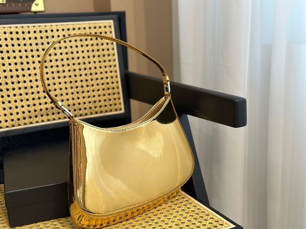 

new designer luxury crossbody bag bright face multiple colors can be selected portable golden retro 3-in-1 underarm bag clamshell handbag sp