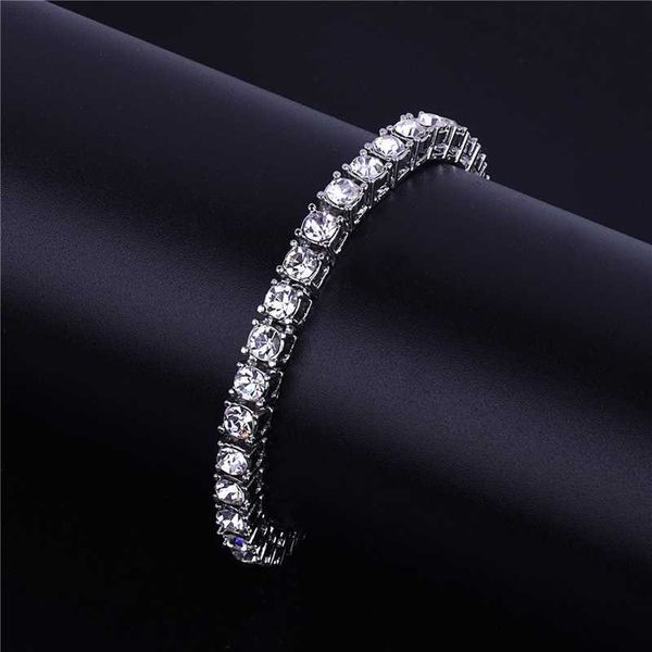 

wholesale 9 inches 18k gold plated tennis bracelet 3mm 0.1ct moissanite tennis bracelet, Silver