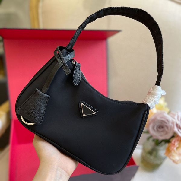 

designer tote bag underarm clutch bag nylon leather shoulder bags women crossbody messenger handbag evening totes purse wholesale