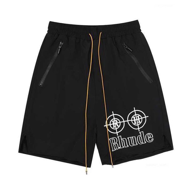 

black rhude shorts men women tire printing rhude shorts pant breeches, White;black