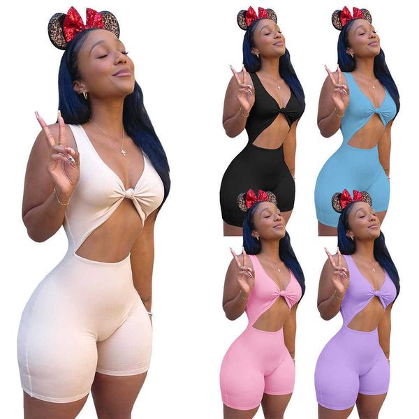 

women bodycon jumpsuits summer 2023 new design bodysuits solid color sleeveless patchwork pleated hollow out mesh ladies short rompers, Black;white