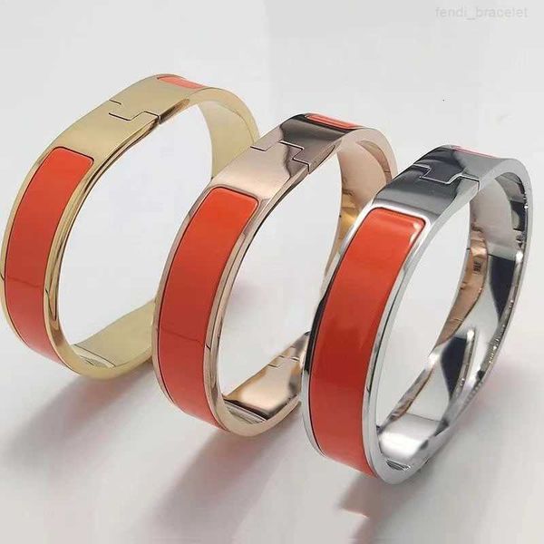 

designer bangle luxury brand enamel bracelets men and women fashion bracelets everyday accessories party wedding valentine's day gifts, Black