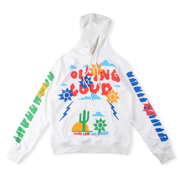 

23ss usa star wild west hoodie cactus print autumn winter skateboard hoody streetwear hooded sweatshirt, Black;brown