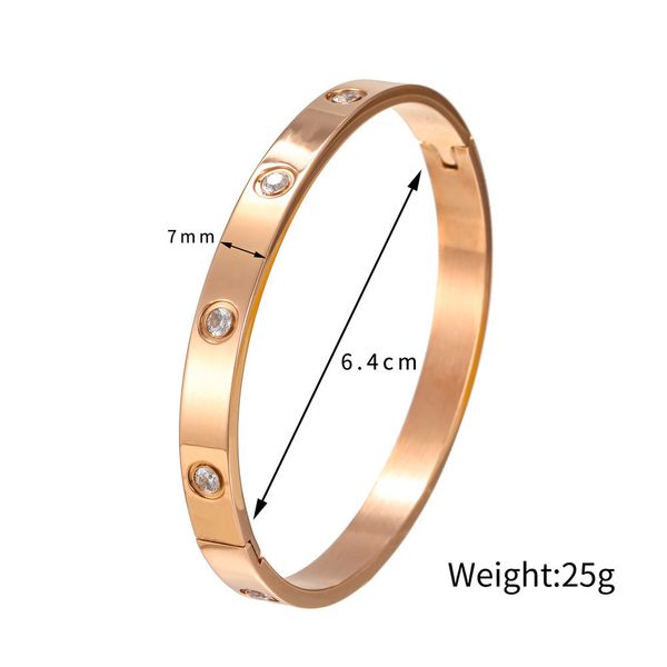 

high end bracelet love screwdriver designer bangle fashion bracelet cuff bracelet plated steel 18k gold party jewelry mens luxury womens bra, Black
