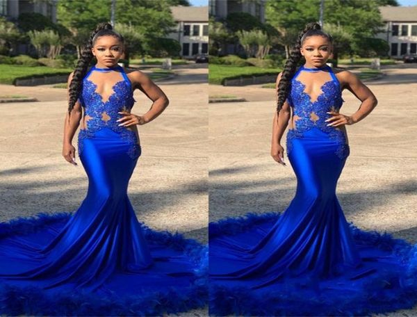 

2020 latest royal blue mermaid prom dresses stetch satin ruffles backless formal prom gowns robe de bal prom evening dresses1226226, Black