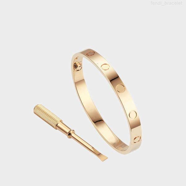 

love screw bracelet designer bracelets luxury jewelry women bangle classic 5.0 titanium steel alloy gold-plated craft colors, Black
